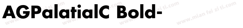 AGPalatialC Bold字体转换